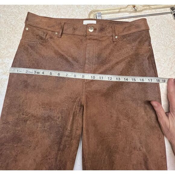 Chicos Faux SuedePull on Pants Sz ( 10) camel - Picture 6 of 10
